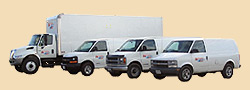Frontier Distributing trucks